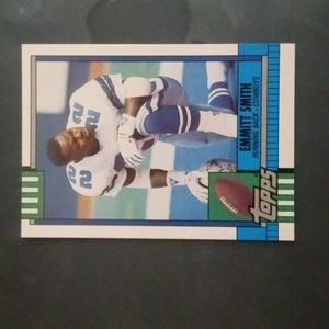 Emmitt smith football card Topps